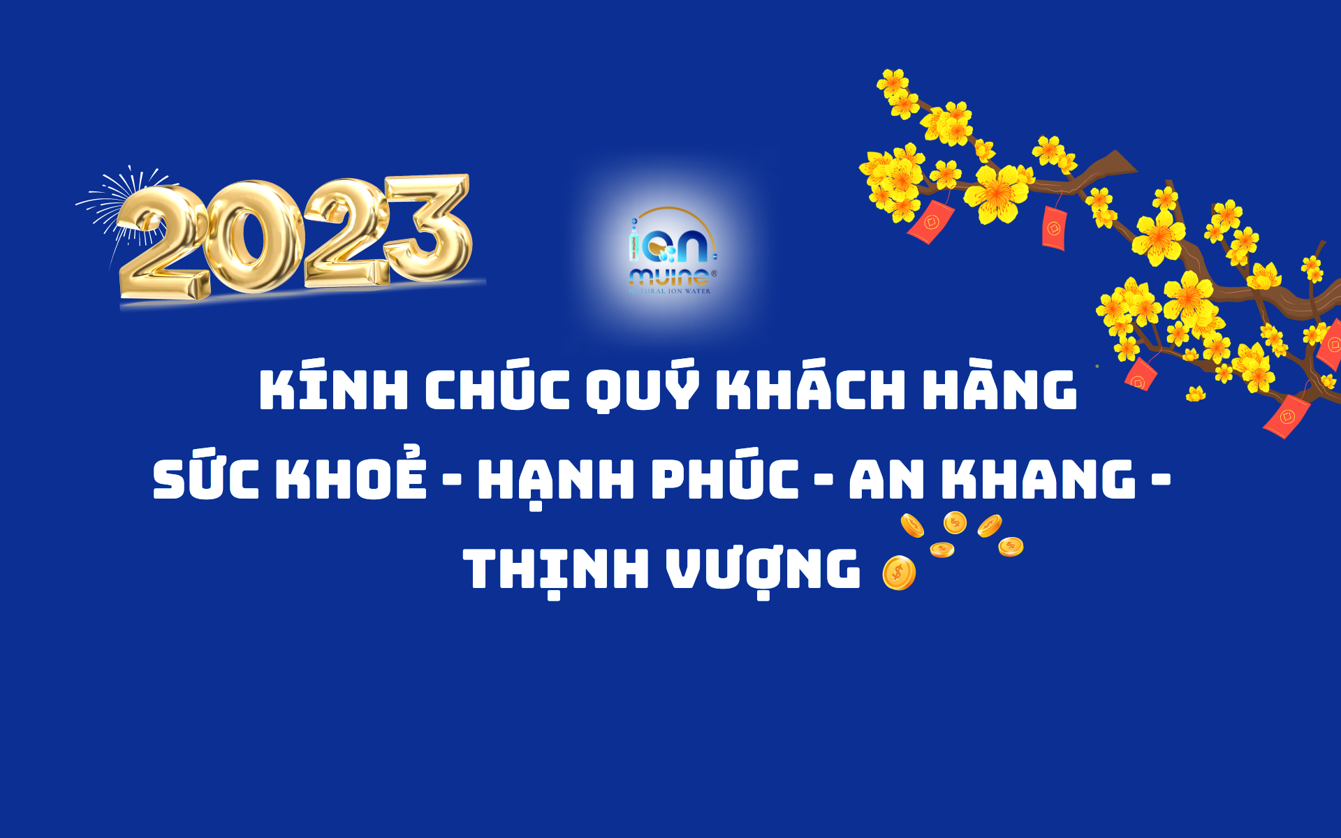 Chúc mừng năm mới 2023 an khang - thịnh vượng - hạnh phúc