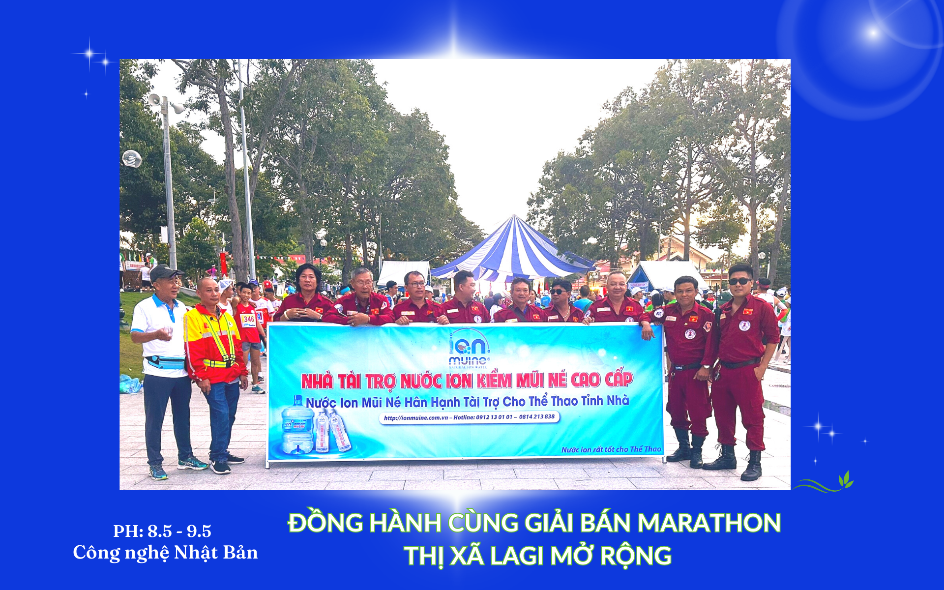 Nước I-on Mũi Né - Đồng Hành Giải Bán Marathon Thị Xã Lagi Mở Rộng 